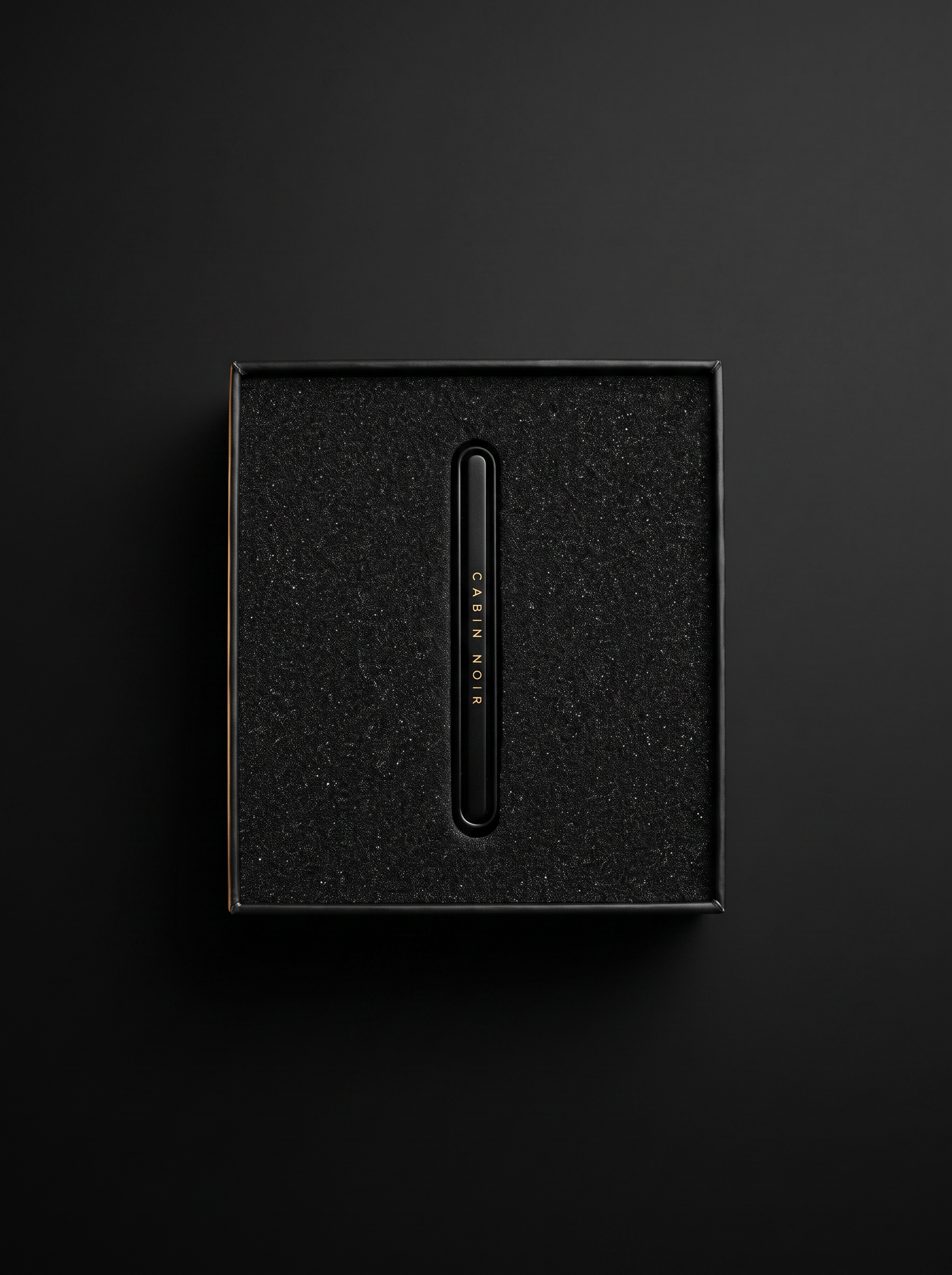 Cabin Noir refillable diffuser seated in its presentation box